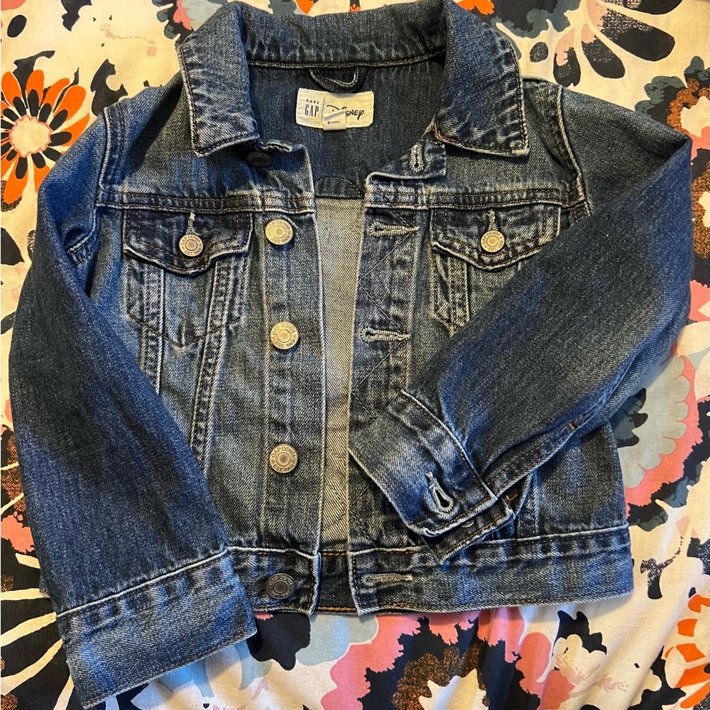 Baby gap size 3 Mickey Mouse denim jacket